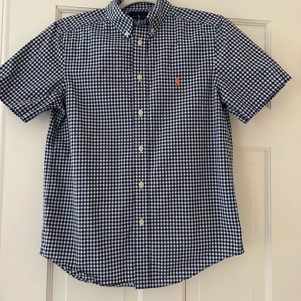 Polo by Ralph Lauren Boys Blue Checkered Shirt
